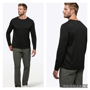 Cuts Clothing AO Forever Long Sleeve Classic Fit Tee Black Mens Large